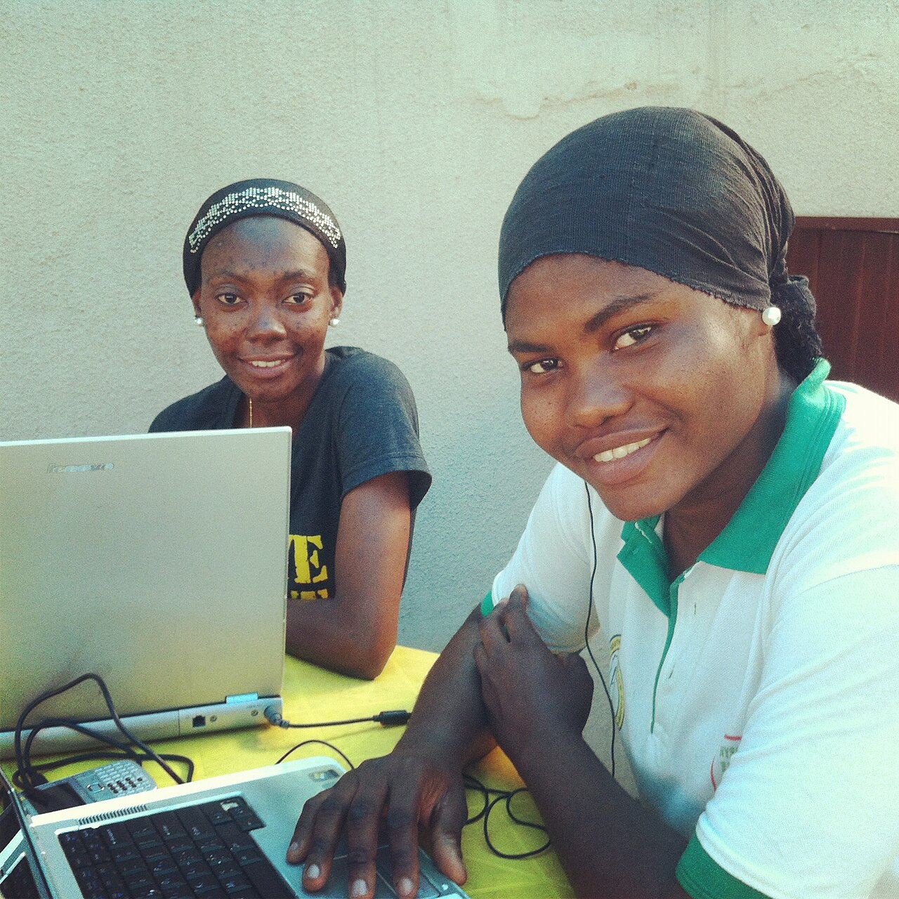 Young innovators collaborating in Lagos